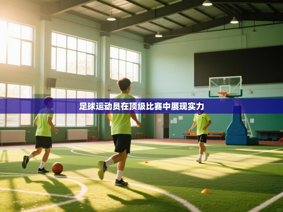 足球运动员在顶级比赛中展现实力